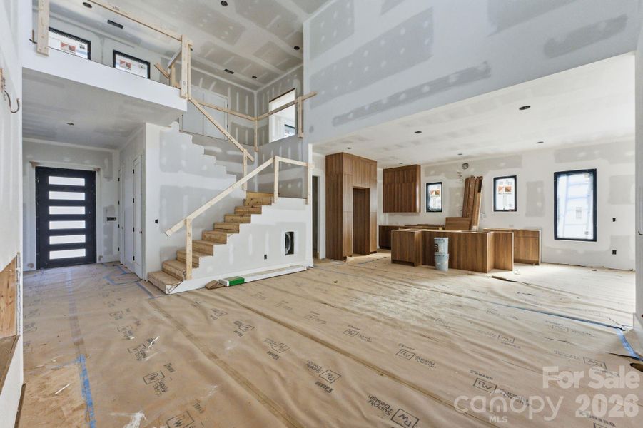 In-progress construction of a new home in , Charlotte, NC (Image 27).