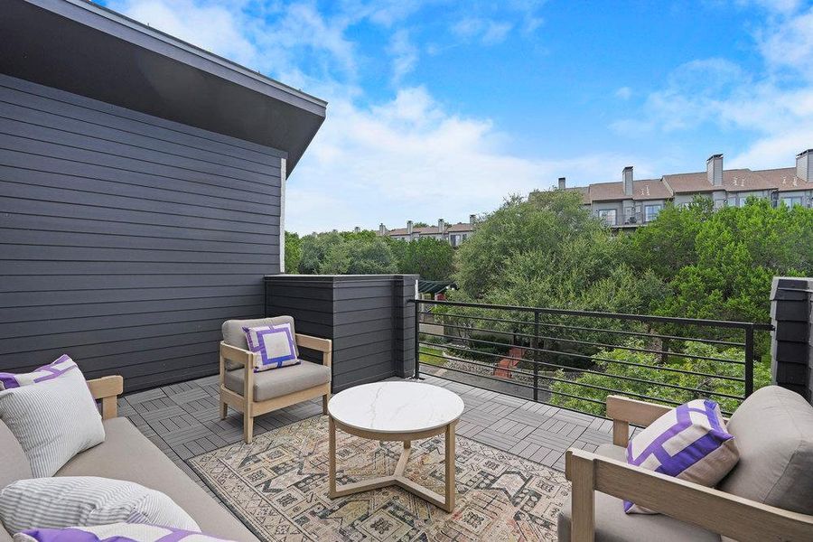 Rooftop deck