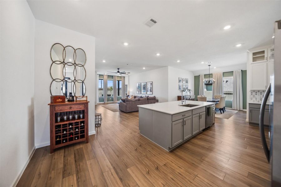 Furnished interior view inside a new home in Pomona, Manvel (Image 15).