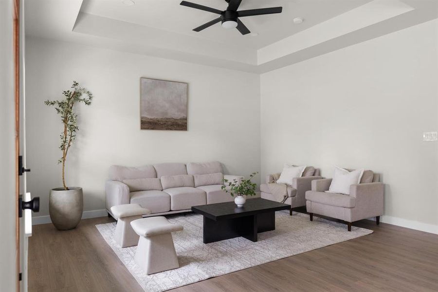 Furnished interior view inside a new home in , Fort Worth (Image 6).