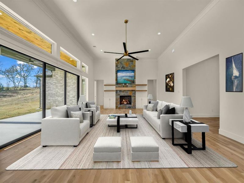Furnished interior view inside a new home in , Weatherford (Image 5).