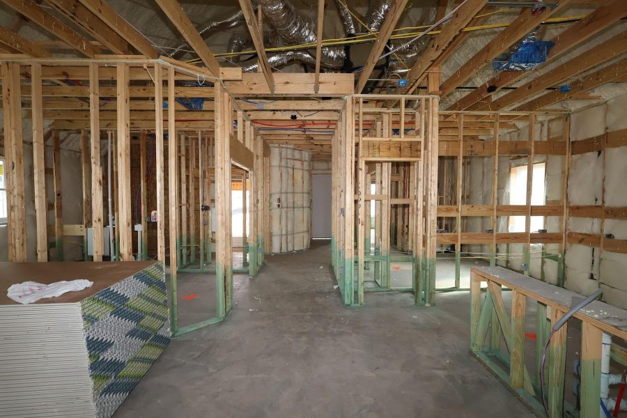 In-progress construction of a new home in Brookewater 45' Homesites, Rosenberg, TX (Image 5).