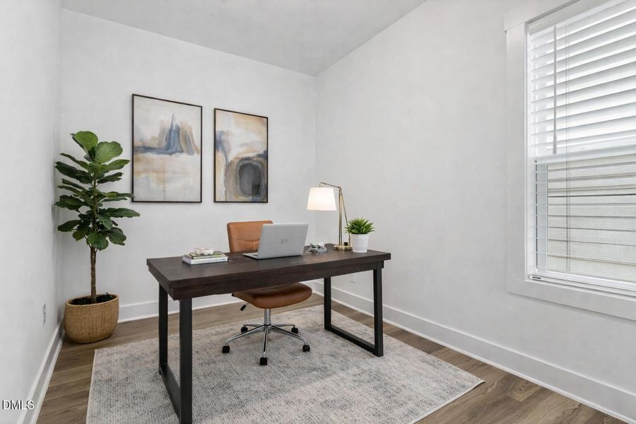 Modern home office with natural light Modern home office with natural light