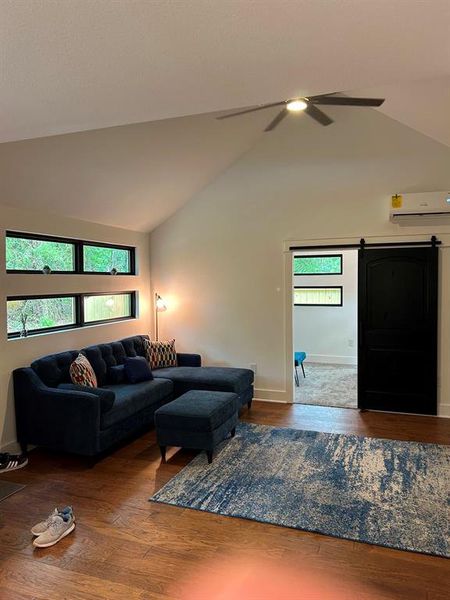 Furnished interior view inside a new home in , Log Cabin (Image 7).