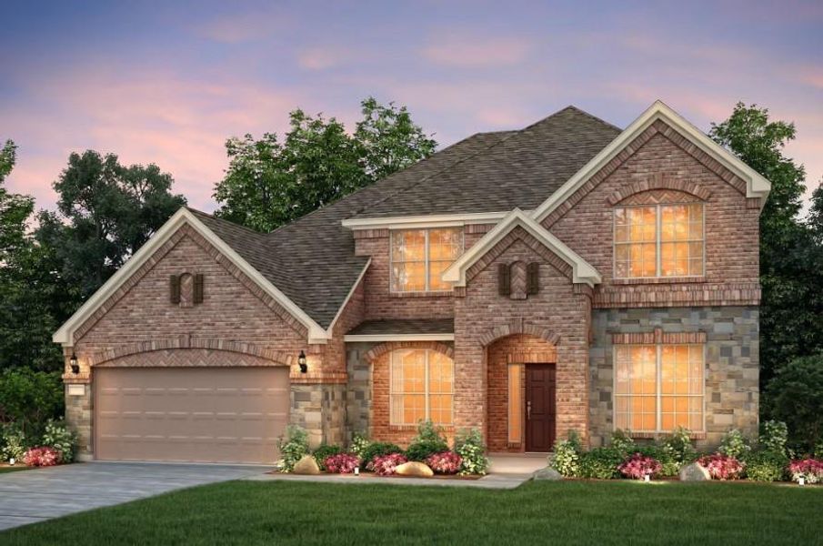 Pulte Homes, Lawson elevation D, rendering