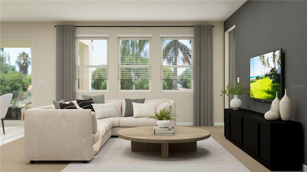 Furnished interior view inside a new home in Bridgewalk: Estate Collection, St. Cloud (Image 24). Furnished interior view inside a new home in Bridgewalk: Estate Collection, St. Cloud (Image 24).