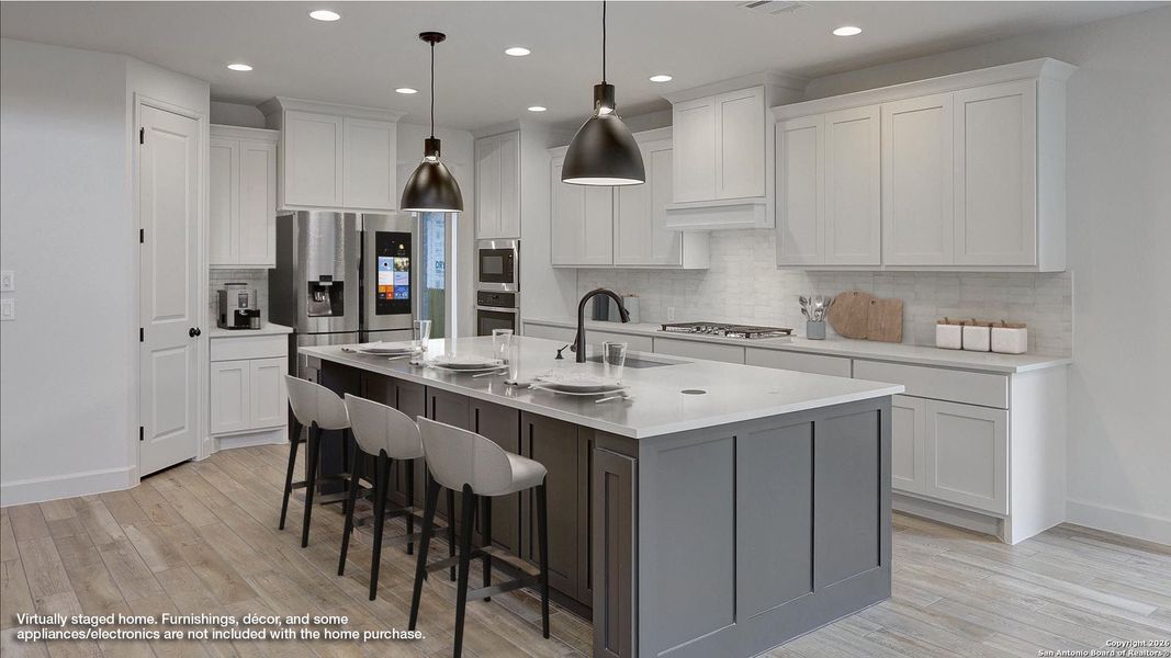 Furnished interior view inside a new home in Ranches At Creekside 55', Boerne (Image 8).