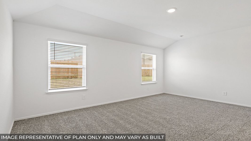 Representative unfurnished interior of a home built from the Caden by D.R. Horton in Presswoods, Splendora (Image 22). Representative unfurnished interior of a home built from the Caden by D.R. Horton in Presswoods, Splendora (Image 22).