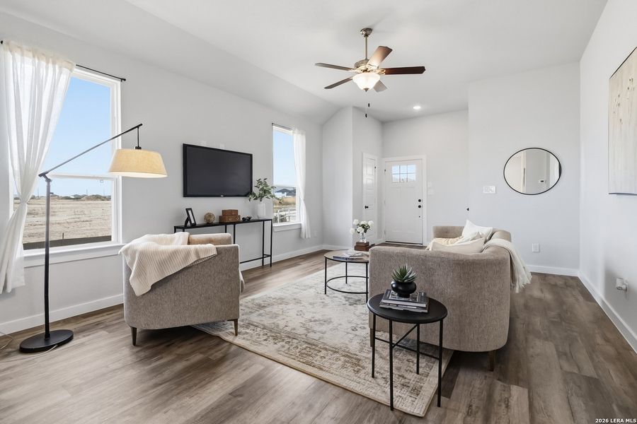 Furnished interior view inside a new home in Red Hawk Landing, San Antonio (Image 7).