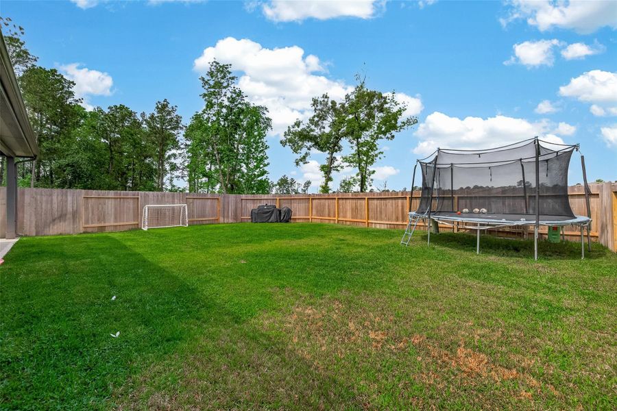 Exterior details and patio area of a home in Grand Pines, Magnolia (Image 24).