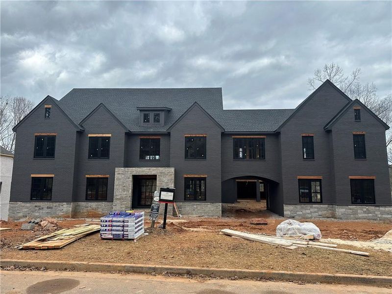 In-progress construction of a new home in , Alpharetta, GA (Image 51).