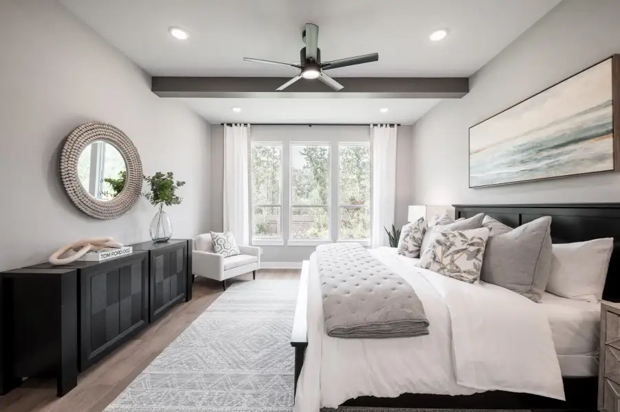Furnished interior view inside a new home in Sienna 60’, Missouri City (Image 12). Furnished interior view inside a new home in Sienna 60’, Missouri City (Image 12).