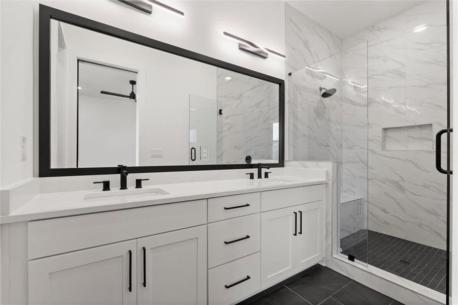 Furnished interior view inside a new home in , Alpharetta (Image 12).