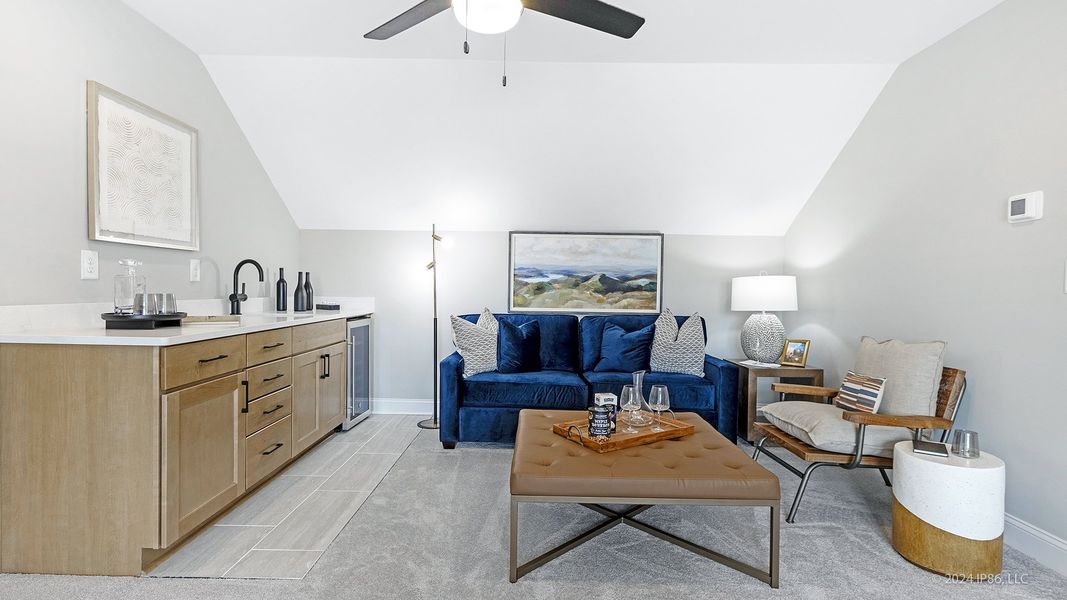 Representative furnished interior of a home built from the Portico by Epcon Communities in The Courtyards at Bailey Farms, Dacula (Image 21).