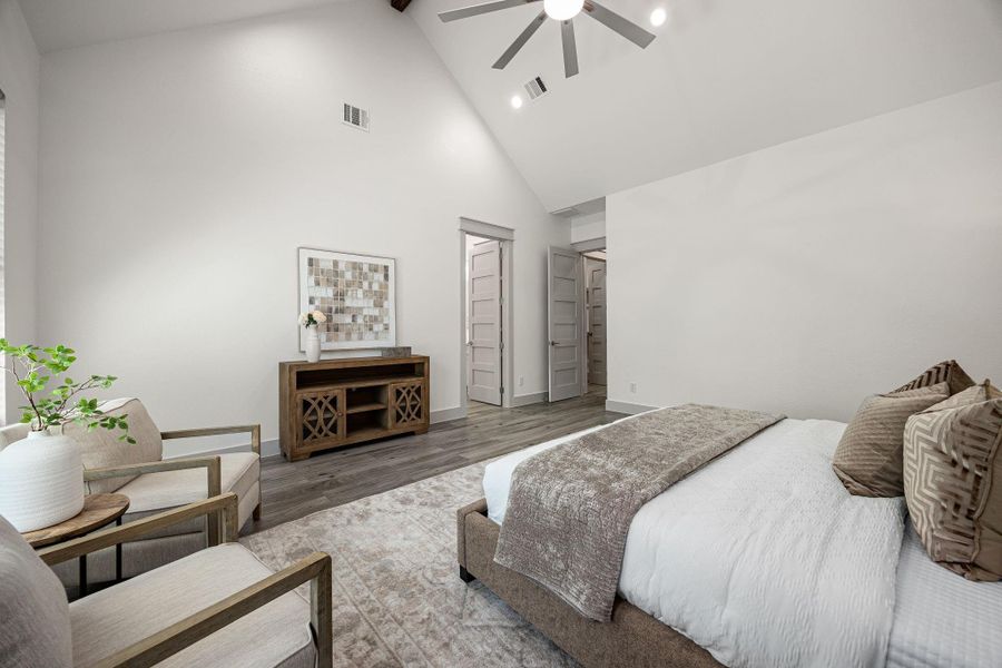 Furnished interior view inside a new home in , Houston (Image 12).