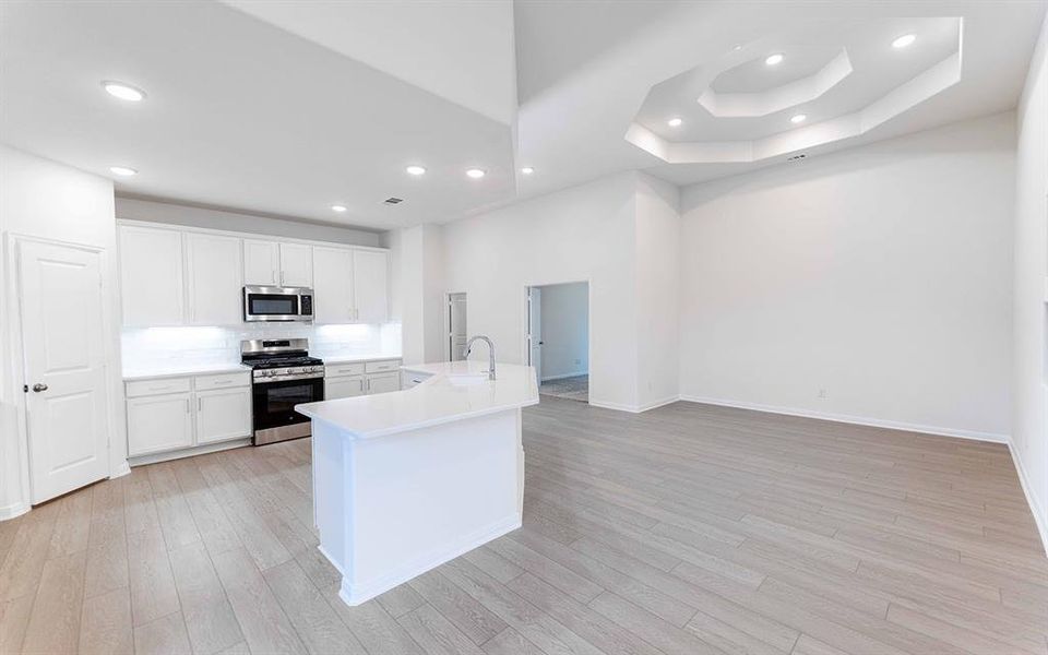 Furnished interior view inside a new home in La Terra, Celina (Image 3). Furnished interior view inside a new home in La Terra, Celina (Image 3).