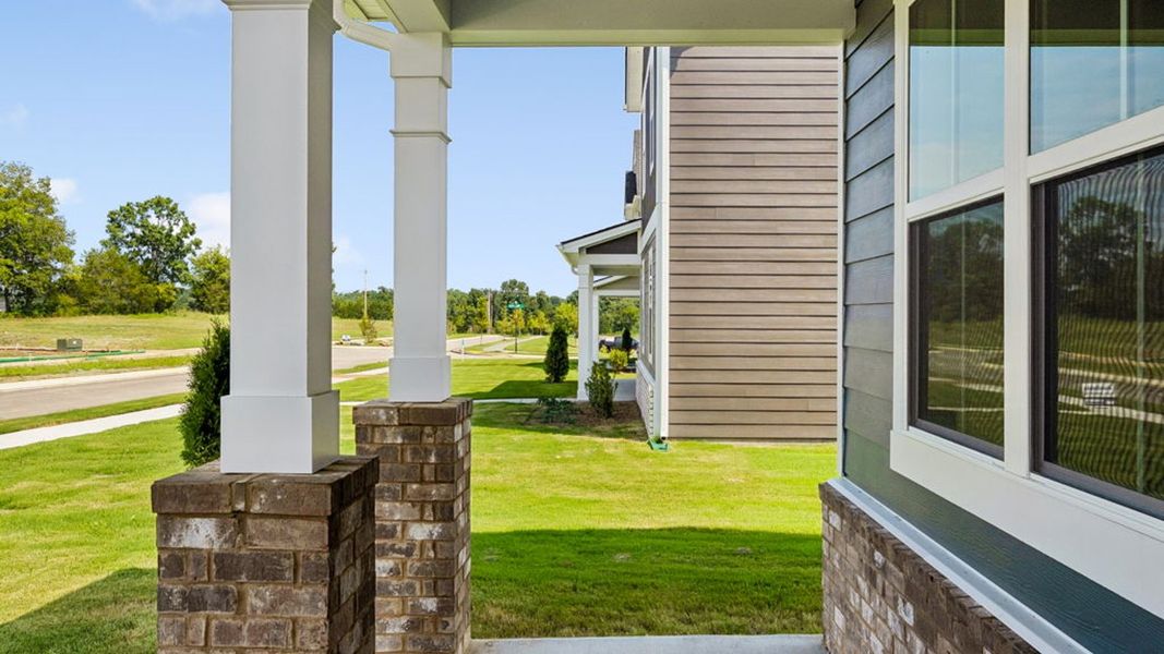 Exterior details and patio area of a home in Reserve at Hickory Ridge, Columbia (Image 4).