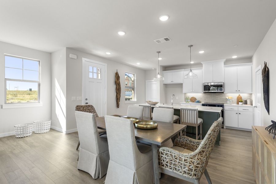 Furnished interior view inside a new home in Wildridge, Oak Point (Image 11).