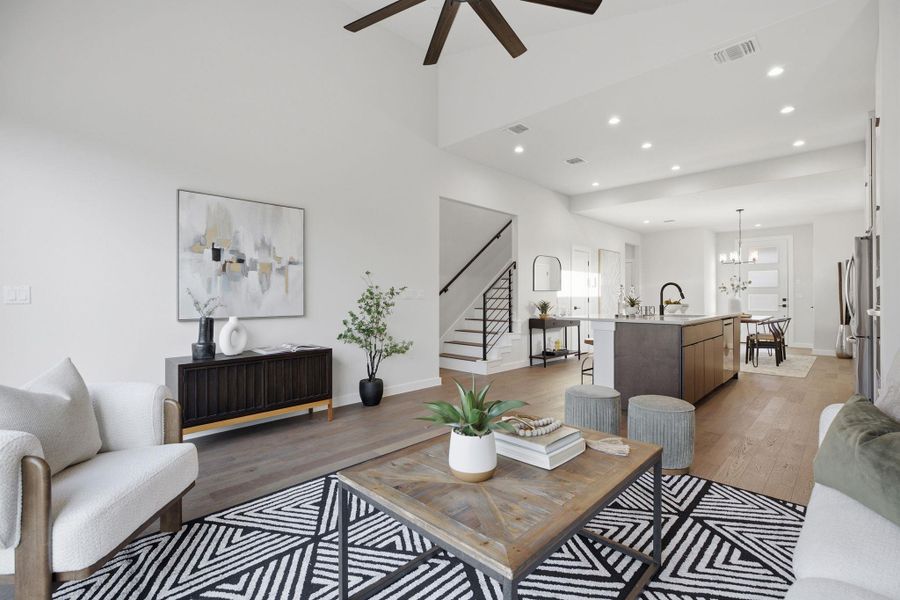 Furnished interior view inside a new home in , Austin (Image 8).