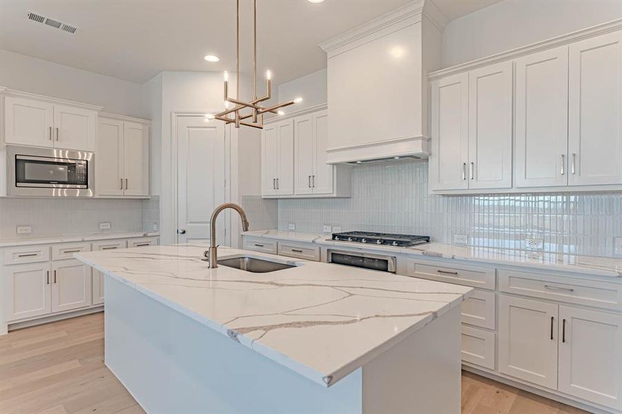 Furnished interior in a model home at Walsh Townhomes in Aledo (Image 10). Furnished interior in a model home at Walsh Townhomes in Aledo (Image 10).