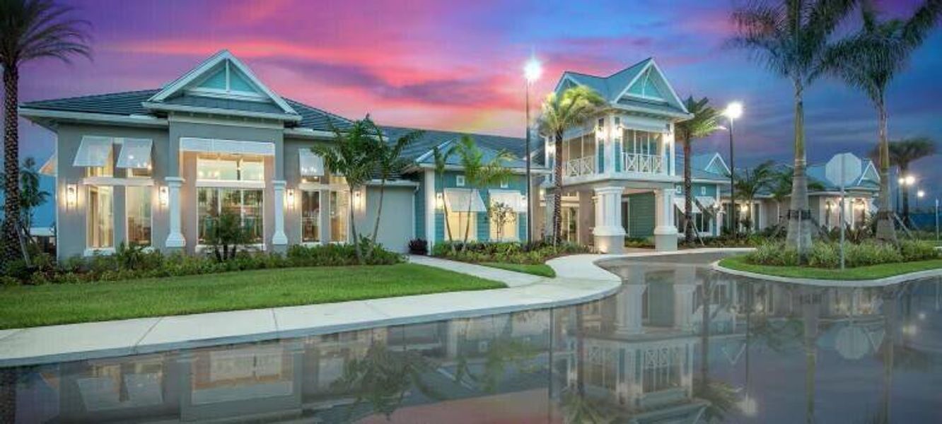 Front exterior of a new home in , Port St. Lucie, FL, highlighting curb appeal (Image 21).