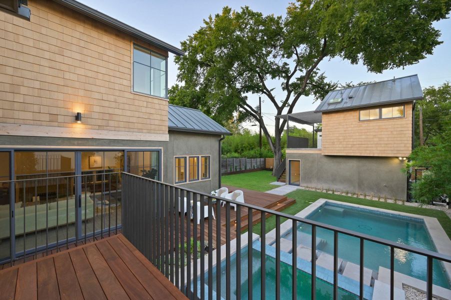 Balcony from the primary bedroom Balcony from the primary bedroom