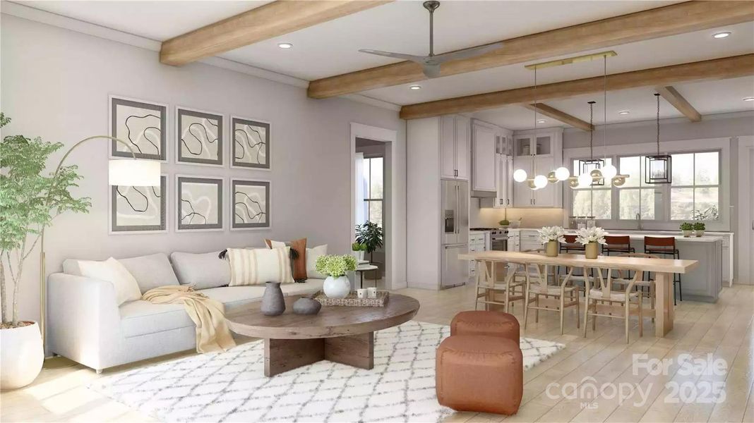 Furnished interior view inside a new home in , Sherrills Ford (Image 11).