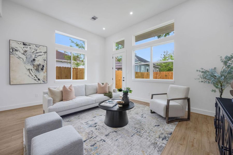 Furnished interior view inside a new home in , Houston (Image 17).