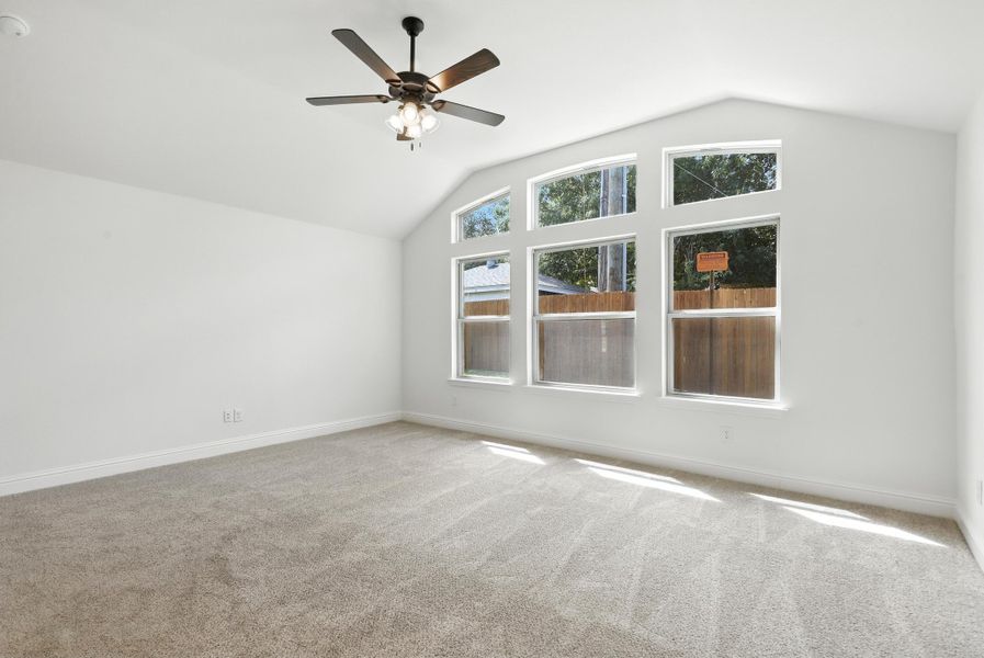 Representative unfurnished interior of a home built from the Iverson I by Cheldan Homes in Pitcock Addition, Graham (Image 76).