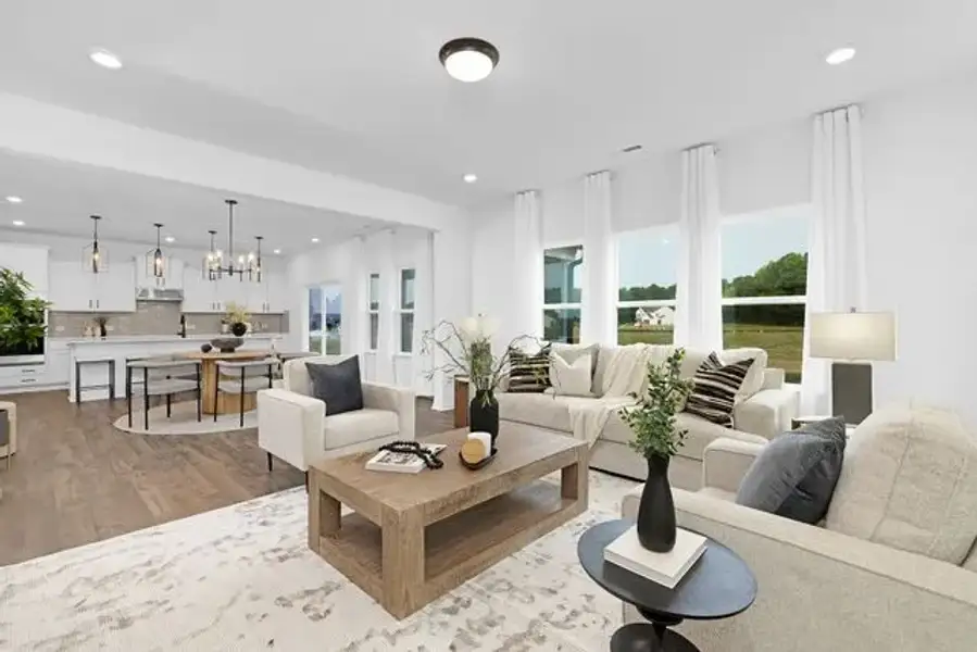 Representative furnished interior of a home built from the Calgary by True Homes in Deerwood Place, North Charleston (Image 8).