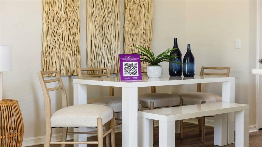 Furnished interior view inside a new home in The Gardens at Bay Street, Sarasota (Image 18).