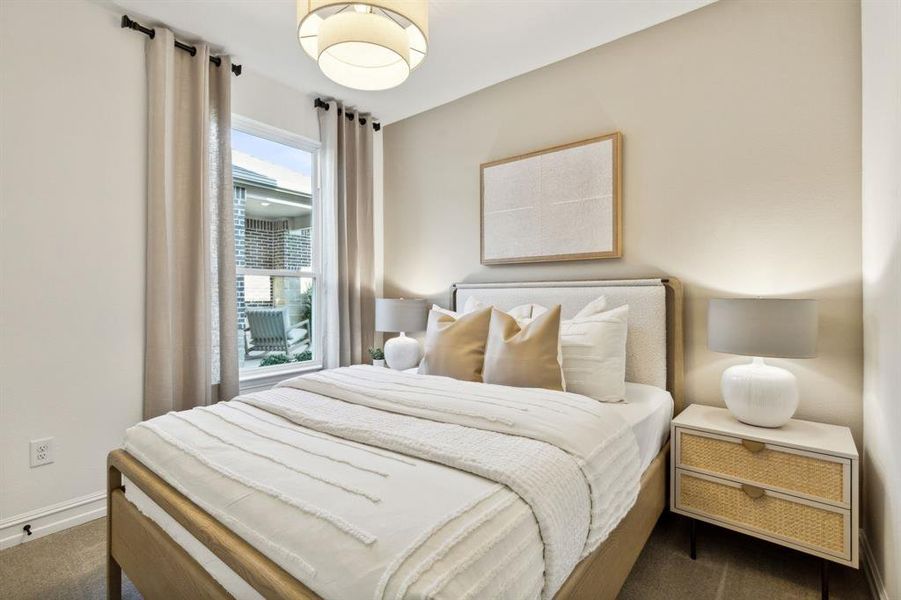 *Model Representation - Spacious secondary bedroom with large windows *Model Representation - Spacious secondary bedroom with large windows