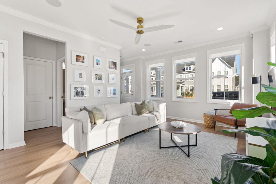 Furnished interior view inside a new home in , Summerville (Image 5).