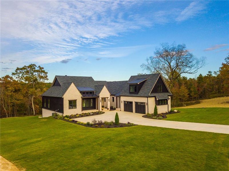Front exterior of a new home in , Taylorsville, GA, highlighting curb appeal (Image 32). Front exterior of a new home in , Taylorsville, GA, highlighting curb appeal (Image 32).