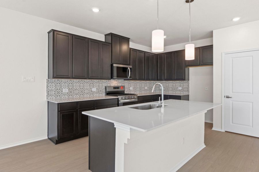 Furnished interior view inside a new home in Salerno - Heritage Collection, Round Rock (Image 10).