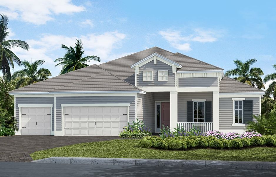 Representative exterior photo of a completed home built from the Kiawah by Neal Communities in Grand Palm, Venice, FL (Image 20). Representative exterior photo of a completed home built from the Kiawah by Neal Communities in Grand Palm, Venice, FL (Image 20).
