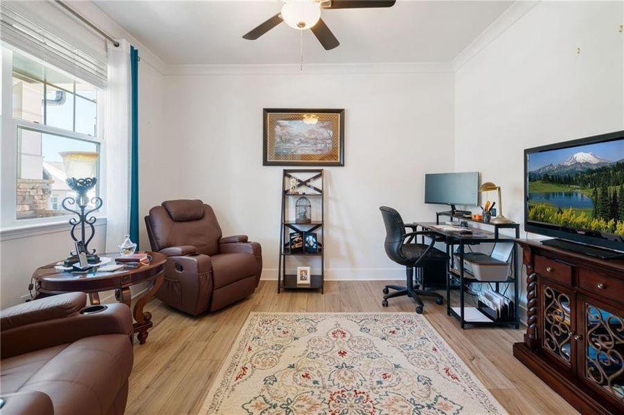 Furnished interior view inside a new home in Hickory Bluffs, Canton (Image 23).