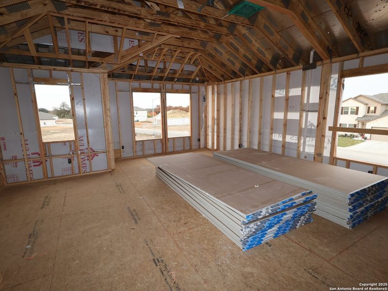 In-progress construction of a new home in Cinco Lakes, San Antonio, TX (Image 20).