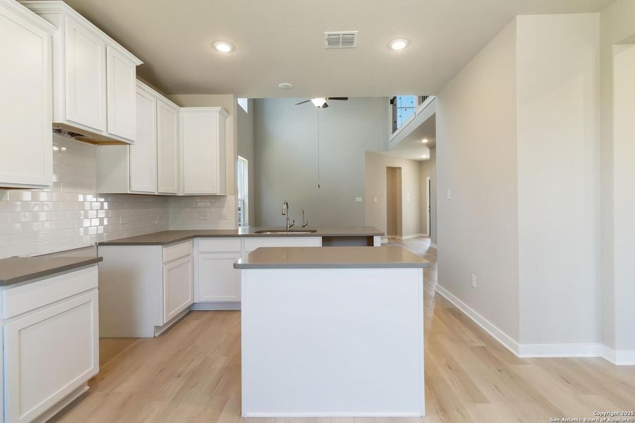 Furnished interior view inside a new home in Timber Creek, San Antonio (Image 3).