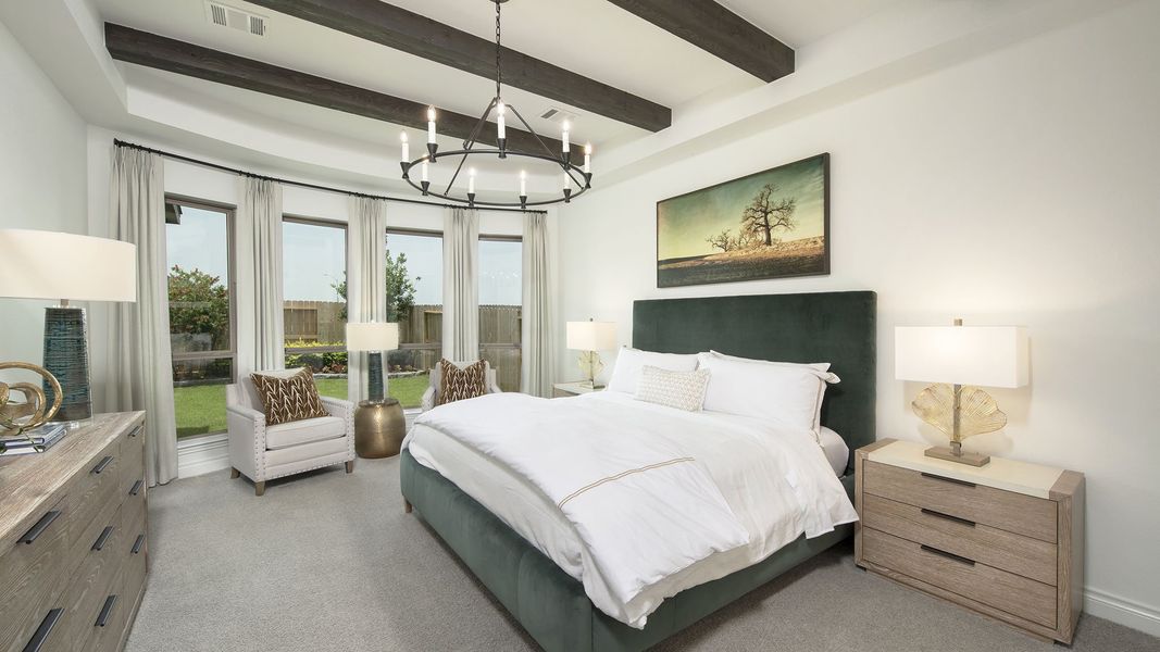 Furnished interior view inside a new home in Bridgeland, Cypress (Image 16).