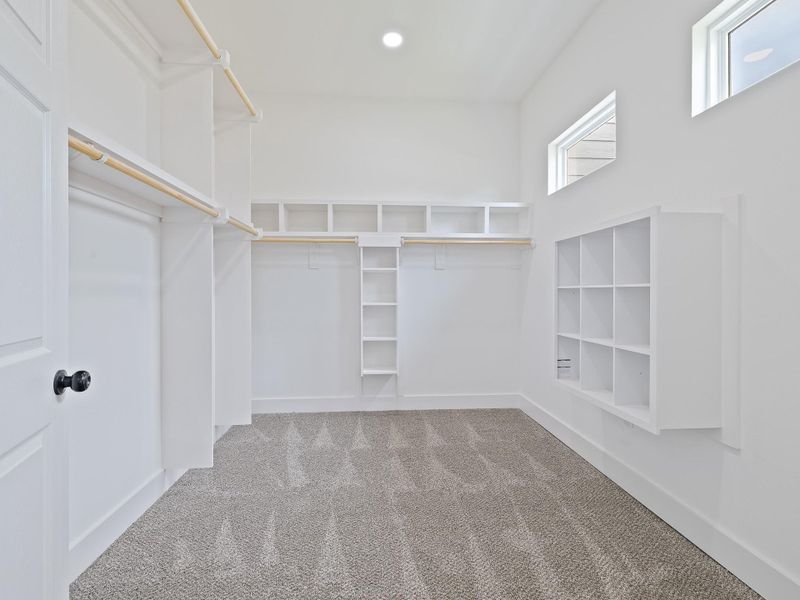 One of two massive primary closets