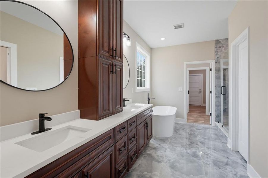 Furnished interior view inside a new home in , Stone Mountain (Image 9).