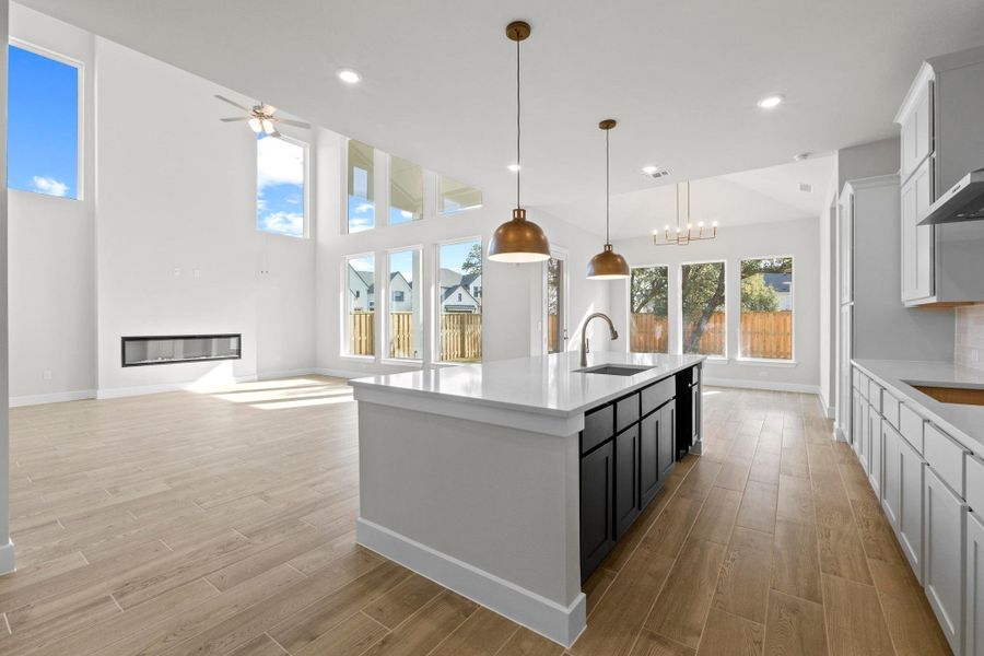 Furnished interior view inside a new home in Parmer Ranch, Georgetown (Image 7).