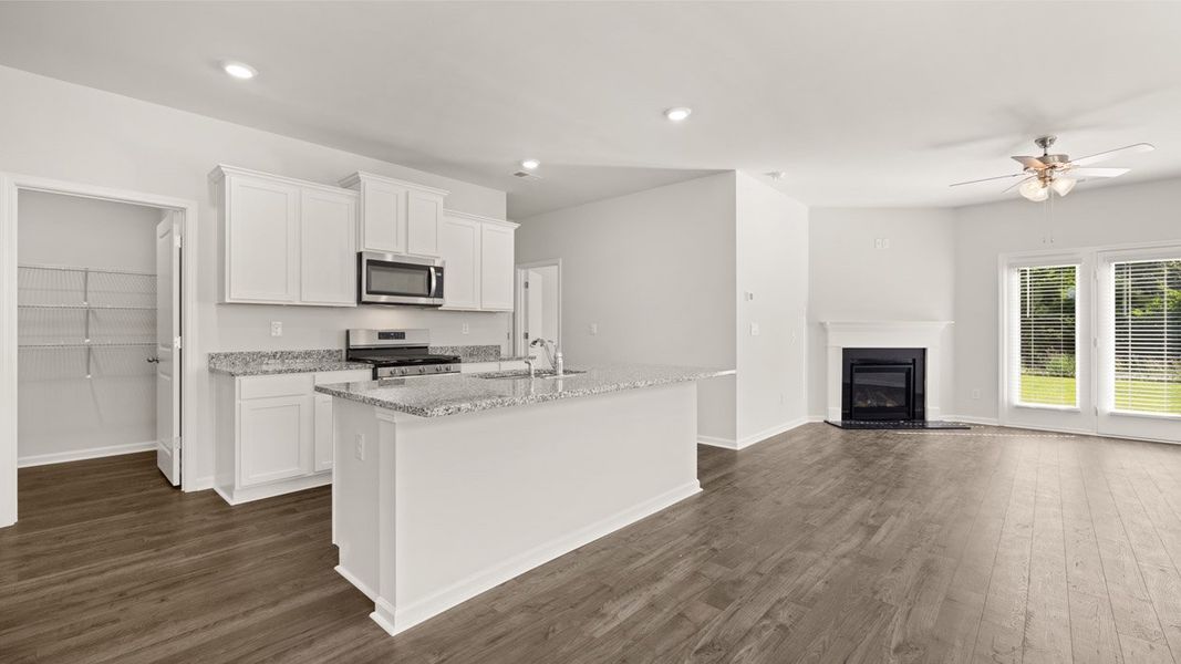 Furnished interior view inside a new home in Highland Hills, Graniteville (Image 8).
