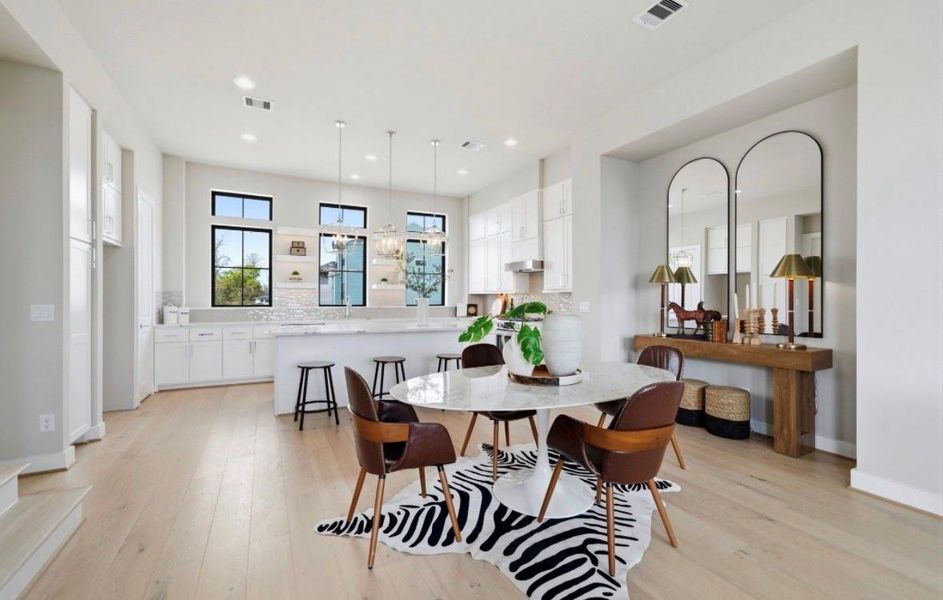 Furnished interior view inside a new home in Spring Valley Creek, Houston (Image 30).