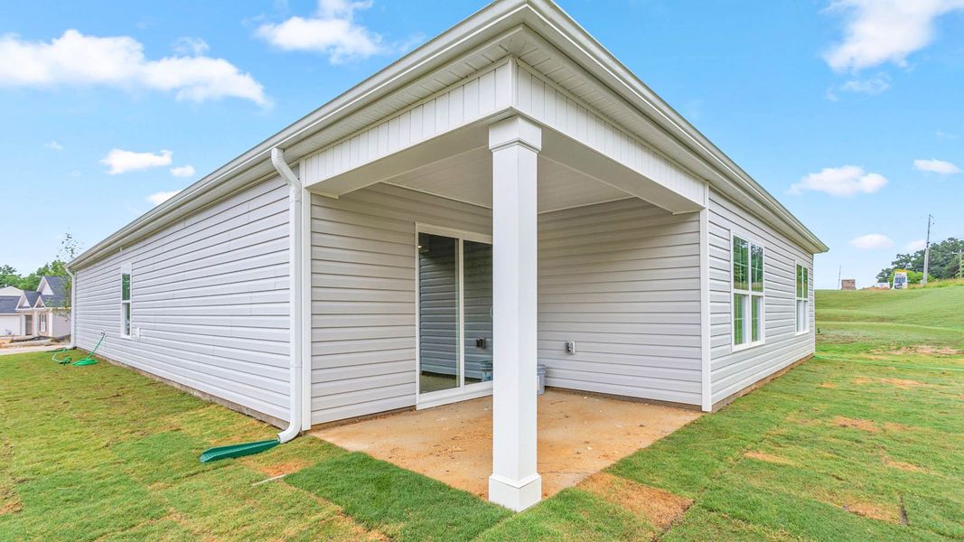 Exterior details and patio area of a home in English Farm, Archdale (Image 4). Exterior details and patio area of a home in English Farm, Archdale (Image 4).