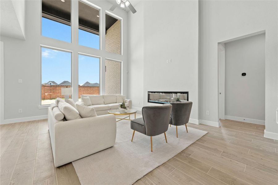 Furnished interior view inside a new home in Sunterra, Katy (Image 12).