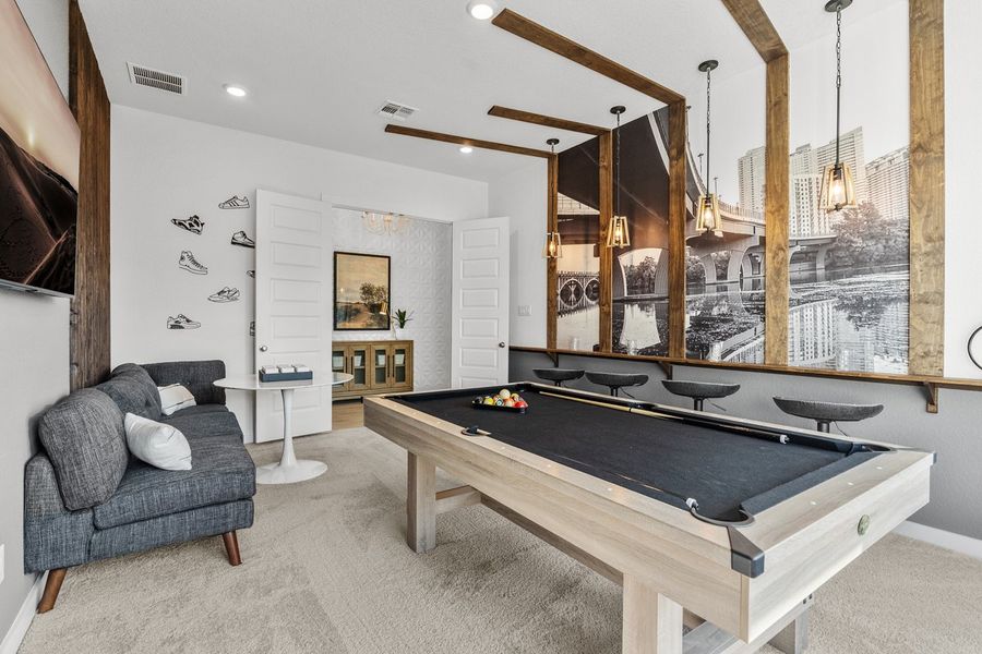 Furnished interior view inside a new home in Berry Creek Highlands, Georgetown (Image 16).
