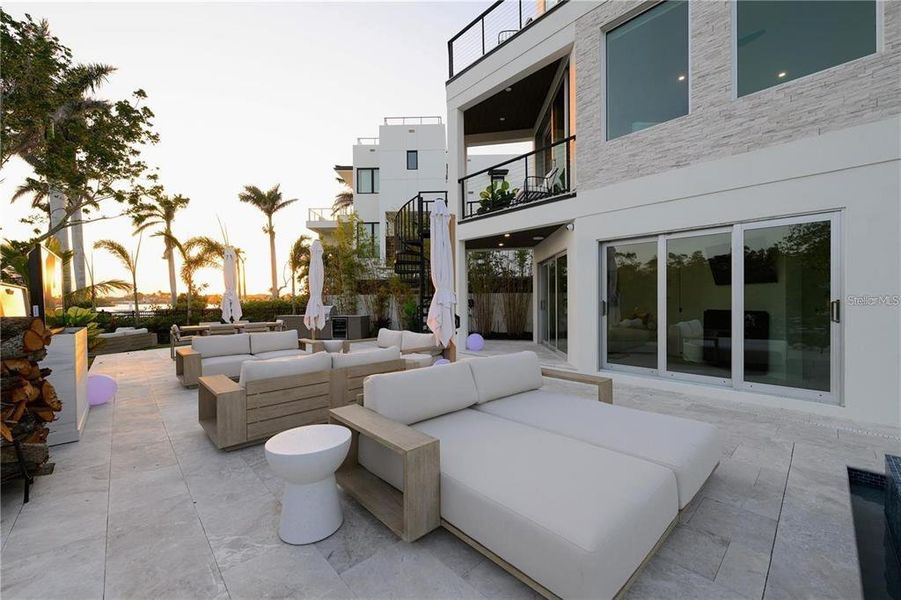 Exterior details and patio area of a home in , Sarasota (Image 22).