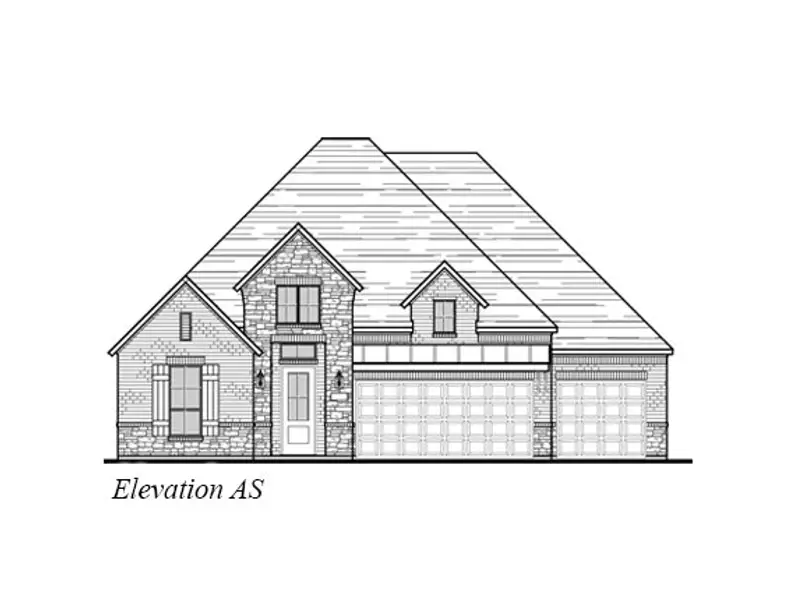 Exterior rendering of this home design in Trinity Falls, McKinney, TX (Image 4).